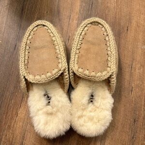 Mou suede slipper size 37 EU/7 US